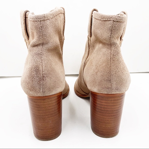 {Splendid} Rugged Suede Cowboy Ankle Booties - Picture 9 of 16